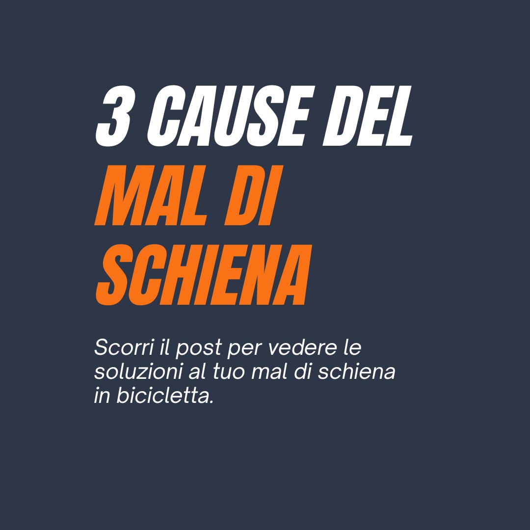 Mal di schiena in bicicletta